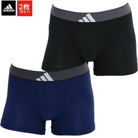 2枚セット adidas アディダス 吸汗速乾 ボクサーパンツ メンズ スポーツ ストレッチ 前とじ 下着 セット メンズアディダスボクサーパンツ