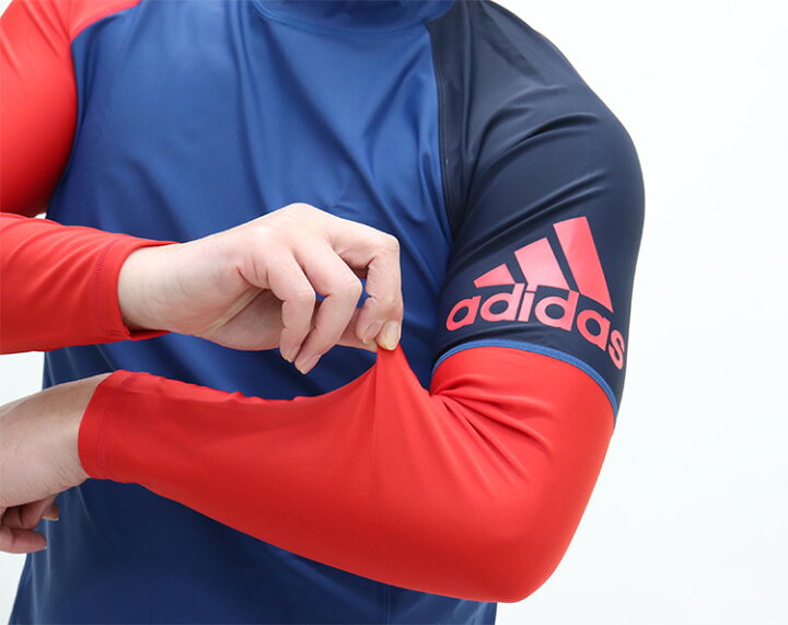 楽天市場 Adidas アディダス ラッシュガード 長袖 ハイネック Uvカット 50 水着 メンズインナーshopバンタン