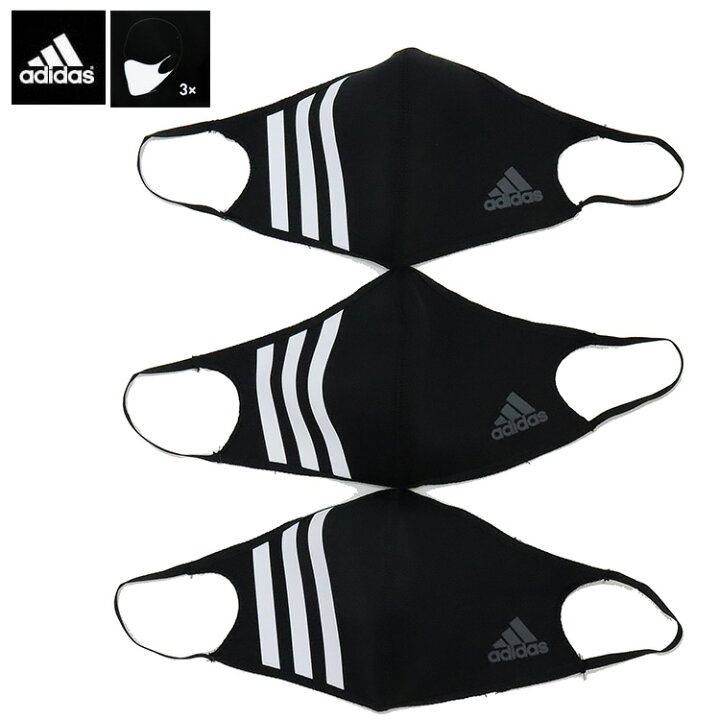 楽天市場 3枚セット アディダス マスク フェイス マスク キッズ レディース メンズ 3サイズ フェイスカバー セット メンズインナーshopバンタン