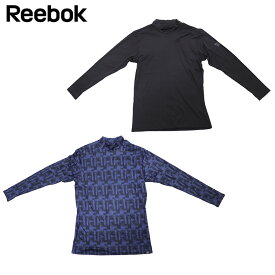 Reebok リーボック ハイネック 長袖シャツ メンズ ロングスリーブ ハイネック 吸汗速乾