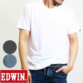 EDWIN エドウィン 半袖 Tシャツ 吸汗速乾 春 夏 tシャツ 無地 半袖丸首tシャツ メンズ