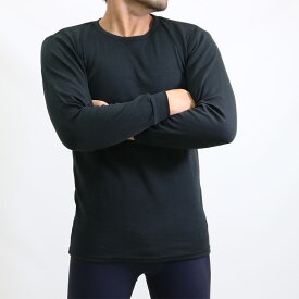 FTY のび楽 フィット 長袖丸首tシャツ 12-690 メンズ 肌着 あったか インナーシャツ 秋冬 楽天 下着屋 下着通販 あったかインナー メンズ肌着