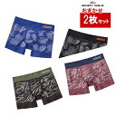 日本製 3D成型 ボクサーパンツ 福袋 2枚セット グンゼ 前とじ メンズ ボクサーパンツ BODY WILD ボディワイルド) 福袋 色柄おまかせ 2枚組
