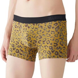 グンゼ [ボディワイルド] ボクサーパンツ DESIGN 綿 ベア天 前とじ アニマル柄 ひょう メンズ BWG176A コットンストレッチ ストレッチ