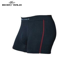 日本製 ボディーワイルド 3D ボクサーパンツ BWS852 パンツ 下着 グンゼ ボディワイルド 前とじ ブラック BODYWILD アンダーウエア インナーウエア ボクサー サイドライン GUNZE