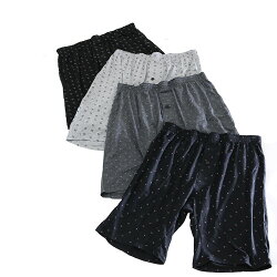 メンズロングニットトランクス4色セット4色組み