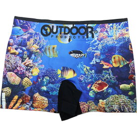 outdoor ボクサーパンツ 熱帯魚 メンズ 成型 ストレッチ まえとじ OUTDOOR ブランド アウトドアボクサーパンツ 下着