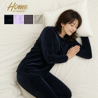 秋冬 テンピュール レディース パジャマ 上下セット Qi-tex 長袖 ルームウェア HOME BY TEMPUR ストレッ…