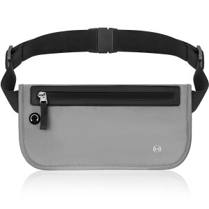 Mellbree セキュリティポーチ スキミング防止 防犯グッズ ウエストポーチ スリ対策 海外旅行用 貴重品ポーチ 薄型軽量 RFIDブロック 多機能収納 メンズ/レディース対応 防水仕様 旅行便利グッ