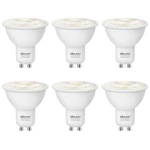 DiCUNO LED�d�� GU10���� ���F 50W�`�n���Q������ 5W LED�X�|�b�g���C�g 500lm 4000K �L�p ���P�x �ȃG�l AC100V �������Ή� 6��
