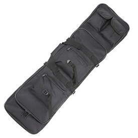Sutekus ダブル ガンケース ライフルケース サバゲー ナイロン 2WAY ブラック (100cm)