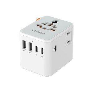 �C�O �ϊ��v���O �S���E�Ή� ���s �֗��O�b�Y TESSAN C BF O A�^�C�v �C�O �R���Z���g �ϊ� 2AC�� 3USB-C 2USB-A �}���`�ϊ��v���O �؍� �I�[�X�g�����A �V���K�|�[�� ���` �C�M���X �}���[�V�A �^�C 
