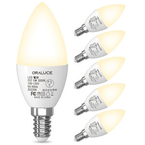 ORALUCE LED VfA d e12 led 40W dF 3000K 5W 450lm Cd Px ȃGl `Ή 񒲌 6