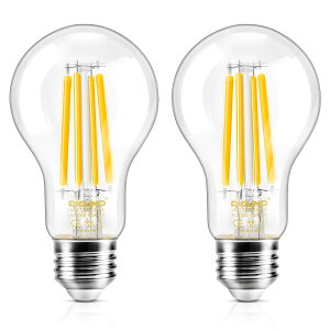 DiCUNO LED�d�� E26���� �d���F 120W�`���� �G�W�\�� 12W �t�B�������g�d�� 1650lm 2700k ��ʓd���` �N���A�^�C�v �ȃG�l �S���� A60 �������Ή� 2��