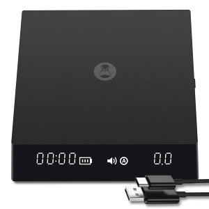 タイムモア TIMEMORE ドリップスケール Black Mirror Nano コーヒー スケール 計量器 デジタルはかり キッチン スケール 0.1g~2000g タイマー付きエスプレッソ適用 USB 充電式 携帯 ブラック