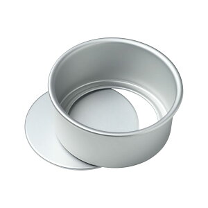 ケーキ型 デコ型 アルミ シフォンケーキ型 シフォン型 ホールケーキ スポンジケーキ 底取式 15cm 型の高さ10.2cm 簡単に型から外せる 深型 ホール型 ベイクウエア