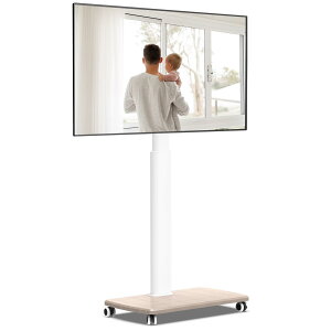 FITUEYES �e���r�X�^���h 32�E70�C���`�ɑΉ� �L���X�^�[�t�� �e���r�� �Ǌ� �n�C�^�C�v tv�X�^���h �ړ��� ������ tv stand ��60cm�̖ؐ���� �ω׏d40kg VESA600x400mm�܂� ���������\ ���E��U���