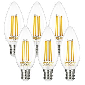 DiCUNO LEDd E17 VfAd 40W` dF 4W tBg 2700K 400lm GW\d S NA^Cv PSEF C35 g XC^ ȃGl Ή 6