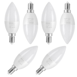 DiCUNO LED�d�� E12���� �V�����f���A 5W 40W�`���M�d������ 450lm �d���F 3000K �����FRa98 ���P�x �L�z�� �ȃG�l AC100V-240V �񒲌� 6�Z�b�g