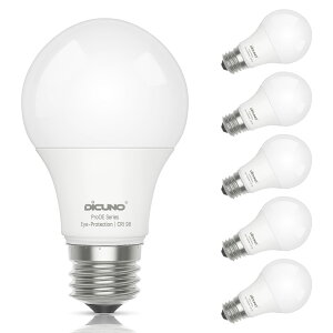 DiCUNO LEDd E26 9W 60W` 806lm F 5000K F Ra98+ Lz Px A60 Ή ȃGl PSEF؍ς 6