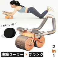 腹筋ローラー 多機能 2in1 筋トレ器具 プランクローラー プランクトレーナー アブローラー パワーローラ…