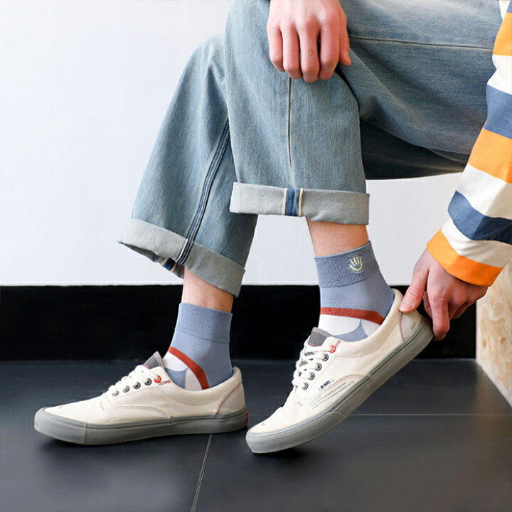 楽天市場 メンズ ソックス 3足組 靴下 カジュアル 破れにくい くつ下 おしゃれ スニーカー スクール 学生 中学生 通学 スポーツ ストリート アウトドア プレゼント ギフト 綿 コットン 防臭 蒸れない 3足 セット 竹の繊維 5色 らくらく