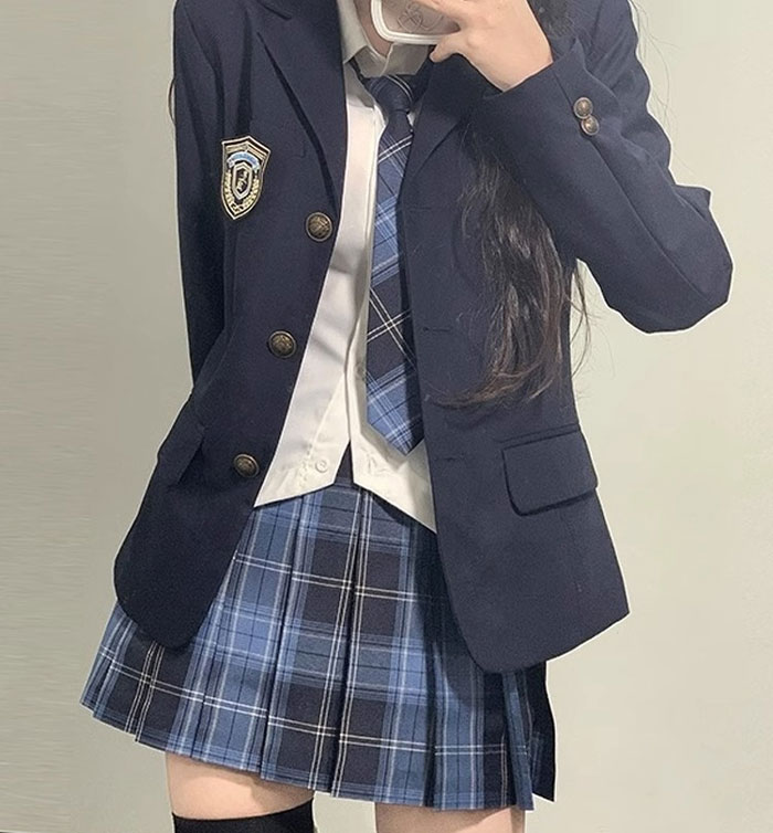 楽天市場】コスプレ 制服 jk 女子高中生 4点セット ブレザー スカート 