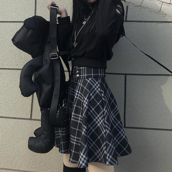 楽天市場 超人気 ミニスカート レディース 女の子 スカート チェック柄 猫耳 パーカー ショート丈 ゆったり フード付き 肩出し トップス 韓国系 原宿 ストリート系 トレーナー 大きいサイズ 黒 ハロウィン コスプレ かわいい オシャレ ファッション 個性的 セクシー
