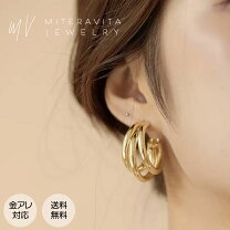 楽天市場】フープピアス 3連の通販