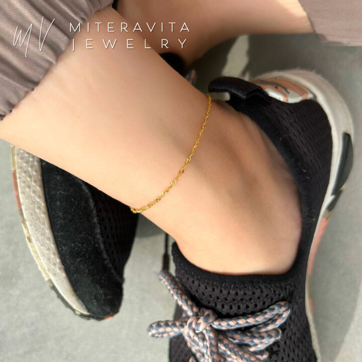 楽天市場】金属アレルギー対応 アンクレット サージカルステンレス  