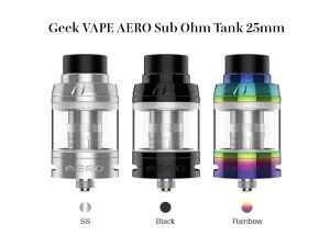 dq^oR ׃Cv Ag}CU[ Geek VAPE AERO Sub Ohm Tank 25mm M[NxCv RC ^Cv e 4ml ^N ȒP gbvtB Ag}CU[