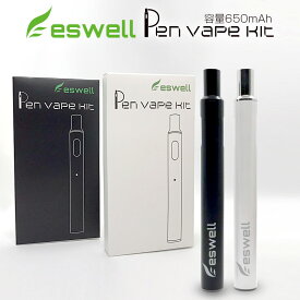 eswell 電子タバコ スターターキット Pen Vape Kit プラス 互換カートリッジ たばこカプセル 装着可能 吸うだけ簡単 プルテク カプセル取付可