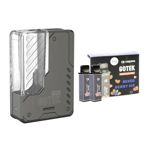 dq^oR ׃Cv@Aspire Gotek Pro {+Gotek [Uς݃J[gbWi1) vape@AXpCA@S[ebNv@foCX@ POD^ 1500mAh obe[ Type-c C ։ S  ^[ jR