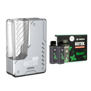 dq^oR ׃Cv@Aspire Gotek Pro {+Gotek [Uς݃J[gbWi1) vape@AXpCA@S[ebNv@foCX@ POD^ 1500mAh obe[ Type-c C ։ S  ^[ jR