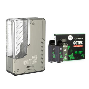 dq^oR ׃Cv@Aspire Gotek Pro {+Gotek [Uς݃J[gbWi1) vape@AXpCA@S[ebNv@foCX@ POD^ 1500mAh obe[ Type-c C ։ S  ^[ jR