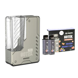 dq^oR ׃Cv@Aspire Gotek Pro {+Gotek [Uς݃J[gbWi1) vape@AXpCA@S[ebNv@foCX@ POD^ 1500mAh obe[ Type-c C ։ S  ^[ jR