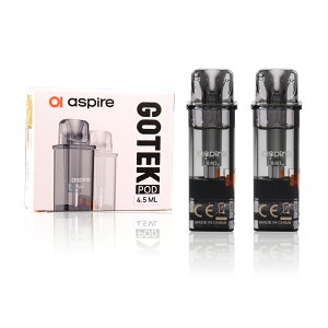 �y3���Z�b�g�zAspire Gotek Pod 6�Z�b�g 4.5ml �d�q�^�o�R �׃C�v �J�[�g���b�W 0.8�� 0.6�� Vape Gotek S Gotek X Gotek Pro �A�X�p�C�A �A�g�}�C�U�[�w�b�h �S�[�e�b�N pod�^ �^�[�� �j�R�`��0