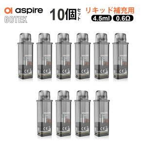 y5ZbgzAspire GOTEK J[gbW 10Zbg 4.5ml 0.8ohm/0.6ohm AXpCA S[ebN pJ[gbW |bh for dq^oR GOTEK NANO Gotek X Gotek Pro pod^ ׃Cv ^[ jR`0 dq