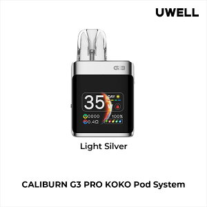 Uwell Caliburn G3 Pro KOKO Pod System Kit [EF Jo[ G3 v RR X^[^[Lbg + G3|bhJ[gbW 2.5ml 0.6 bVRC Type-C[d 35Wőo RpNg GAt[ dq^o