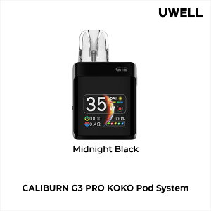 Uwell Caliburn G3 Pro KOKO Pod System Kit [EF Jo[ G3 v RR X^[^[Lbg + G3|bhJ[gbW 2.5ml 0.6 bVRC Type-C[d 35Wőo RpNg GAt[ dq^o