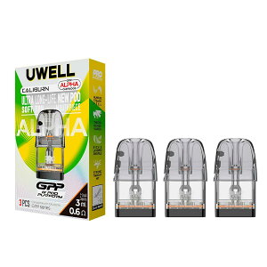 �yUWELL Caliburn�ŏ�ʃ|�b�h�zGPP Alpha �J�[�g���b�W 3ml Caliburn�S�Ή� �����p�J�[�g���b�W �T�C�h�t�B�� 0.4��/0.6��/0.9��/1.2�� �����O���C�t �R��h�~ ���ϋv 3���� �d�q�^�o�R vape �x�C�v �^�[��0 