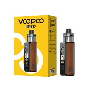 ���� �d�q�^�o�R �X�^�[�^�[�L�b�g VOOPOO Drag S3 Pod Mod Kit �x�C�v 3000mAh�o�b�e���[ �ő�60W�o�� 5ml��e�� PnP X�R�C���Ή� Type-C�}���[�d MTL�Ή� �j�R�`��0 �^�[��0