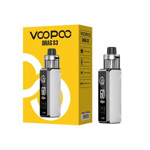 ���� �d�q�^�o�R �X�^�[�^�[�L�b�g VOOPOO Drag S3 Pod Mod Kit �x�C�v 3000mAh�o�b�e���[ �ő�60W�o�� 5ml��e�� PnP X�R�C���Ή� Type-C�}���[�d MTL�Ή� �j�R�`��0 �^�[��0
