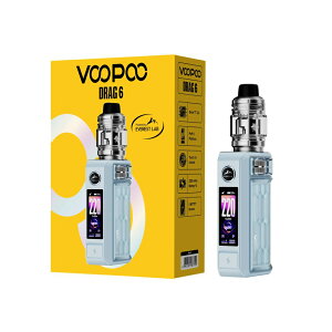���� �d�q�^�o�R �X�^�[�^�[�L�b�g VOOPOO Drag 6 Box Mod Kit �x�C�v �ő�220W�o�� 4400mAh�����o�b�e���[ UFORCE-X2�^���N 5ml PnP X�R�C���Ή� Type-C�}���[�d �j�R�`��0 �^�[��0