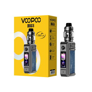 ���� �d�q�^�o�R �X�^�[�^�[�L�b�g VOOPOO Drag 6 Box Mod Kit �x�C�v �ő�220W�o�� 4400mAh�����o�b�e���[ UFORCE-X2�^���N 5ml PnP X�R�C���Ή� Type-C�}���[�d �j�R�`��0 �^�[��0