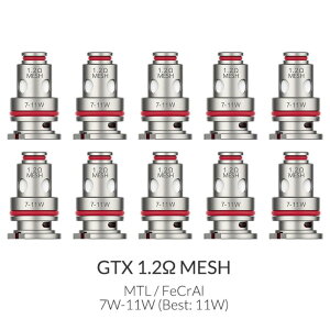 【2箱セット】Vaporesso GTX メッシュコイル 0.6Ω 0.8Ω 1.2Ω 対応 電子タバコ コイル 10個セット LUXE/PM80/GTX GOシリーズ対応 MTL & DTL 吸い対応 VAPE コイル交換 初心者向け