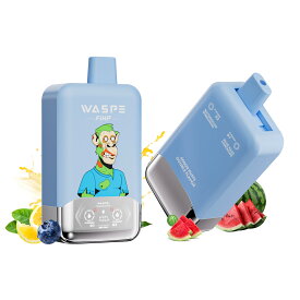 【持ち運び-ダブルフレーバ】【ブルーラズ＆スイカガム】使い捨て 電子タバコ WASPE Fihp FW40000 シーシャ 使い切りタイプ VAPE Type-C充電 36mlリキッド 2つの味を切り替え 初心者向け ベイプ 携帯型 禁煙 安全 コスパ タール0 ニコチン0