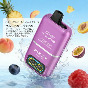�y�V�����E���Ԍ���Z�[���z�g���̂� �d�q�^�o�R Fizzy Twins 50000�� �g���̂ēd�q�^�o�R 2in1 �_�u���t���[�o�[ LED�f�B�X�v���C 850mAh Type-C�[�d 50ml ���� �����^�� �V�[�V�� �x�C�v �։��p�C�| �^
