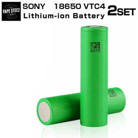 正規 電子タバコ用 リチウムイオン バッテリー Sony VTC4 ( 2本 ) 2100mAh US18650 Li-Mn 30A (Pulse-60A)