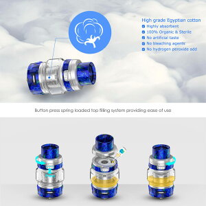 geekvapeALPHATANK【25mm】【DTL】【爆煙】【クリアロマイザー】【サイドエアフロー】電子タバコアトマイザーVAPE